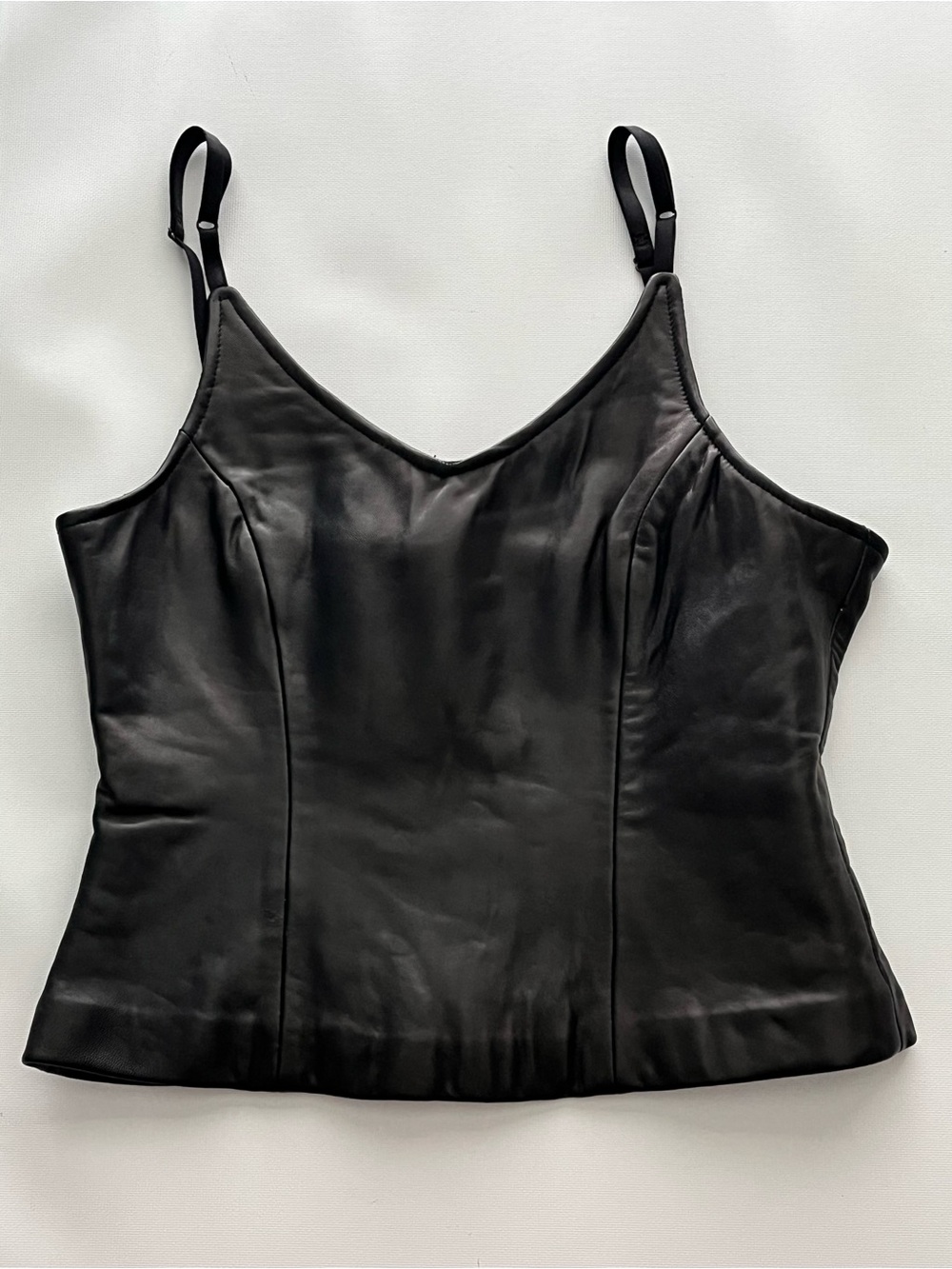 Vintage LOBI LOBI Genuine Leather Corset Tank Top L Flaw ❗️